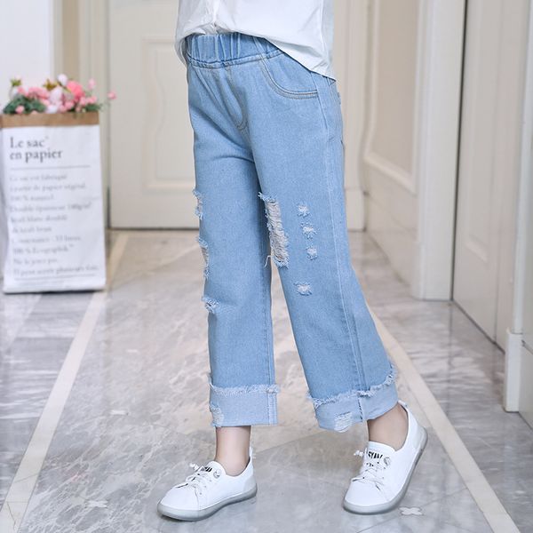 spring autumn boys girls with holes loose-fit jeans korean-style children baby casual cowboy versatile trousers pants, Blue
spring autumn boys girls with holes loose-fit jeans korean-style children baby casual cowboy versatile trousers pants, Blue