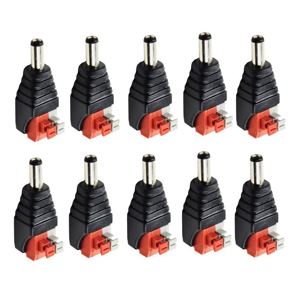 10 pieces 12v male 5.5mm x 2.1mm dc power jack plug adapter connector for camera,led light
10 pieces 12v male 5.5mm x 2.1mm dc power jack plug adapter connector for camera,led light