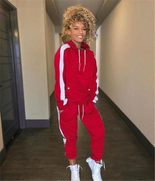 women's tracksuits 2pcs designer striped suits clothing fashion letter print women tracksuit hooded long sleeved sports sets, White
women's tracksuits 2pcs designer striped suits clothing fashion letter print women tracksuit hooded long sleeved sports sets, White