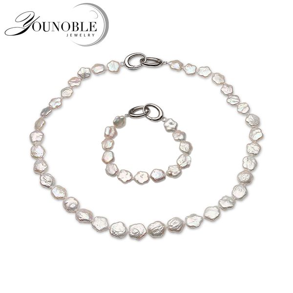 real natural keshi baroque pearl necklace bracelet jewelry set women,wedding white pearl set party anniversary gift, Black
real natural keshi baroque pearl necklace bracelet jewelry set women,wedding white pearl set party anniversary gift, Black