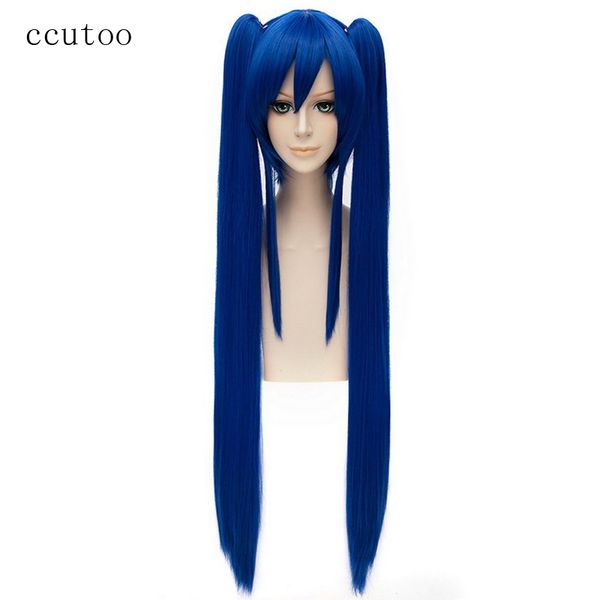 ccutoo 120cm blue long straight fairy tail wendy marvell cosplay wigs heat resistance fiber synthetic hair with chip ponytails, Black
ccutoo 120cm blue long straight fairy tail wendy marvell cosplay wigs heat resistance fiber synthetic hair with chip ponytails, Black
