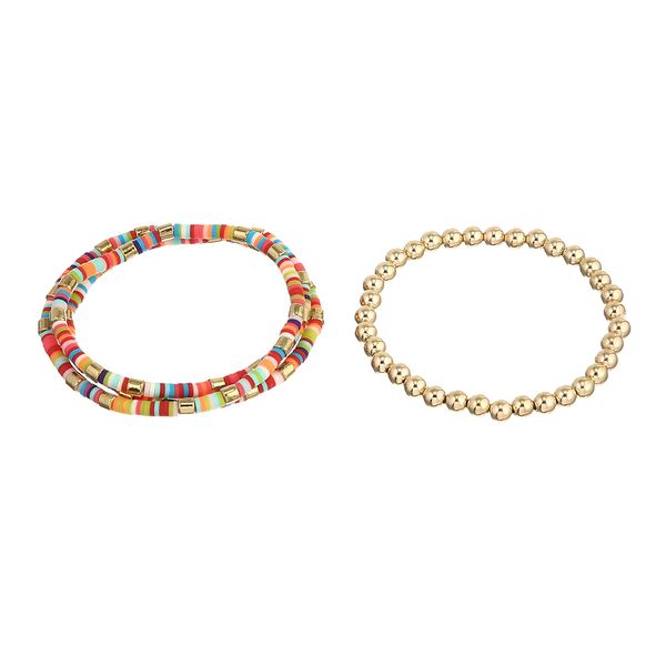 2pcs/set boho style colorful beads adjustable multi-layer bracelets for women charming jewelry accessory, Black
2pcs/set boho style colorful beads adjustable multi-layer bracelets for women charming jewelry accessory, Black