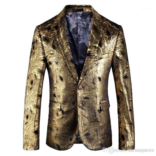 new designer gold two buttons pockets blazer autumn winter men blazers suits 19ss, White;black
new designer gold two buttons pockets blazer autumn winter men blazers suits 19ss, White;black