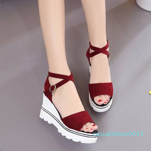2020 summer sandals women rome wedges casual platform sandals women buckle fashion high heels shoes woman c14, Black
2020 summer sandals women rome wedges casual platform sandals women buckle fashion high heels shoes woman c14, Black