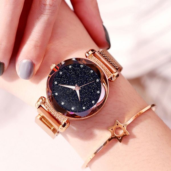 starry sky diamond fashion women watches magnetic buckle drop shipping female watches casual minimalism ladies wristwatch, Slivery;brown
starry sky diamond fashion women watches magnetic buckle drop shipping female watches casual minimalism ladies wristwatch, Slivery;brown
