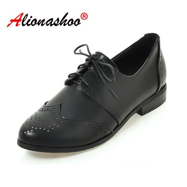 2020 spring summer women oxford shoes ballerina flats shoes women pu leather moccasins lace up loafers size 34-50, Black 
2020 spring summer women oxford shoes ballerina flats shoes women pu leather moccasins lace up loafers size 34-50, Black