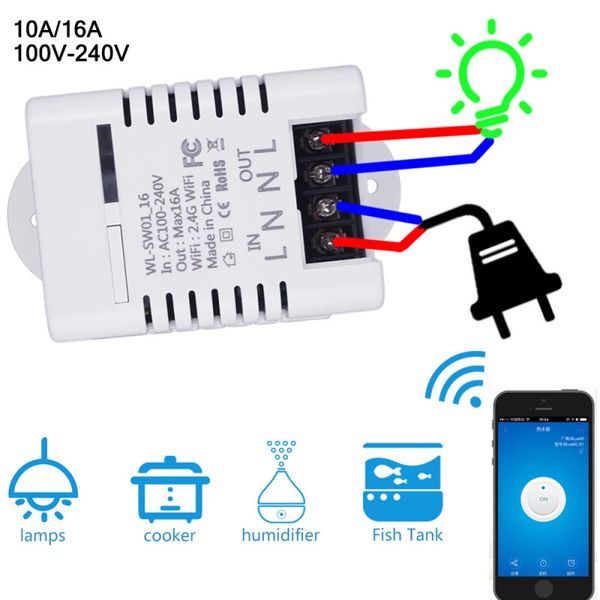 Умный переключатель Wifi беспроводные модули автоматизации DIY с таймером на выключ
Умный переключатель Wifi беспроводные модули автоматизации DIY с таймером на выключ