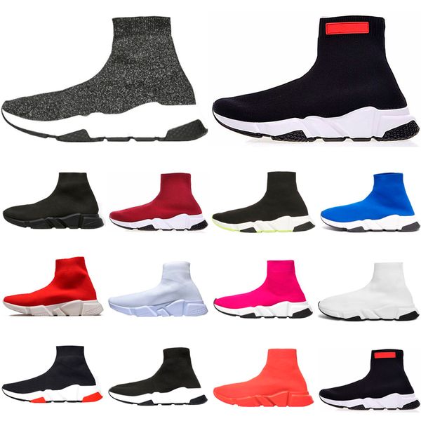 2019 new luxury fashion designer speed trainer мужчины женщины носки обувь черный белый синий блеск плоские вскользь тапки 36-45, Black
2019 new luxury fashion designer speed trainer мужчины женщины носки обувь черный белый синий блеск плоские вскользь тапки 36-45, Black