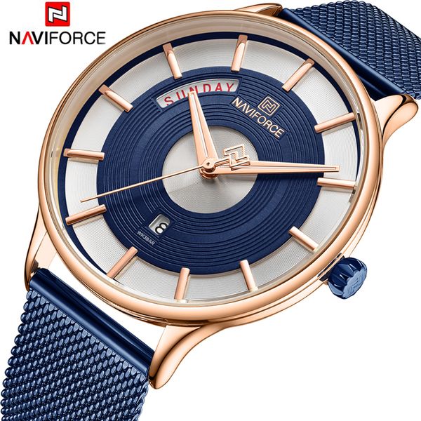 naviforce mens watches brand luxury fashion men quartz wristwatch steel mesh strap sport clock male relogio masculino 2019 ly191226, Slivery;brown
naviforce mens watches brand luxury fashion men quartz wristwatch steel mesh strap sport clock male relogio masculino 2019 ly191226, Slivery;brown
