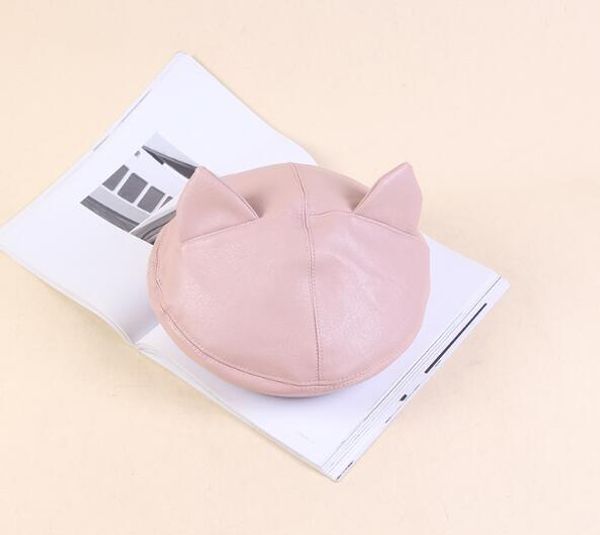 japanese-style ins casual soft sister cat ear pu leather beret women's-korean-style versatile stereo bud painter cap, Blue;gray
japanese-style ins casual soft sister cat ear pu leather beret women's-korean-style versatile stereo bud painter cap, Blue;gray