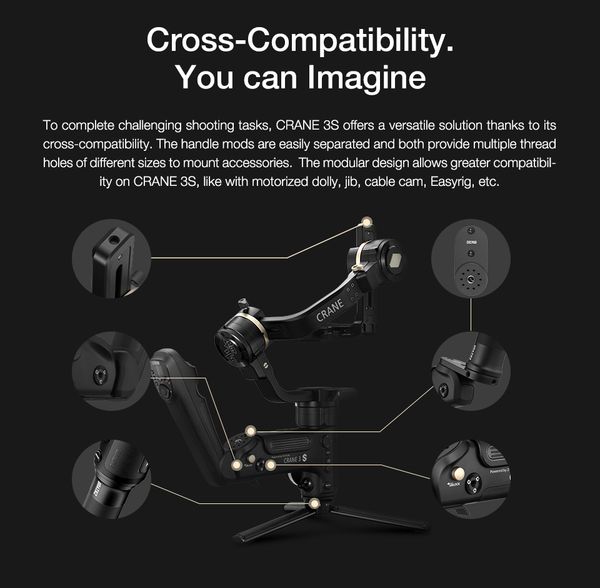 zhiyun crane 3 s/se gimbal stabilizer 3-axis handheld gimbal 6.5kg payload image transmission for dslr camera vs crane 2
zhiyun crane 3 s/se gimbal stabilizer 3-axis handheld gimbal 6.5kg payload image transmission for dslr camera vs crane 2