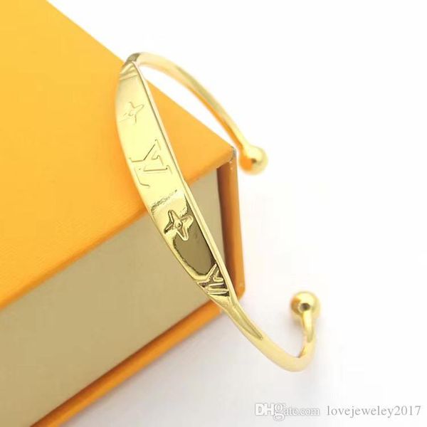 

горячая продажа золото манжеты браслет с логотипом роскошного дизайном для женщин четыре листа формы цветка c браслет открытого pulsera золо, Black