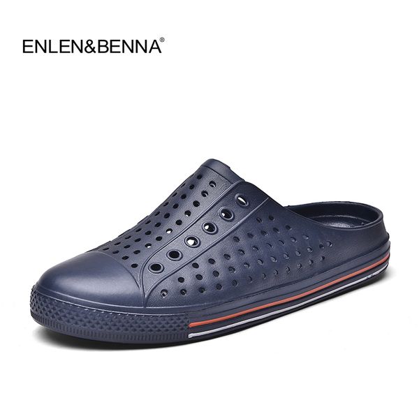 2018 summer men sandals fashion hollow out breathable beach sandals flip flops eva massage couples slipper zapatos, Black
2018 summer men sandals fashion hollow out breathable beach sandals flip flops eva massage couples slipper zapatos, Black