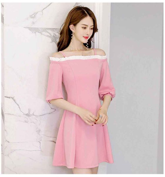 2019 spring and summer new korean version of the large size was thin fashion casual women's trend of wild solid color dress, Black;gray
2019 spring and summer new korean version of the large size was thin fashion casual women's trend of wild solid color dress, Black;gray
