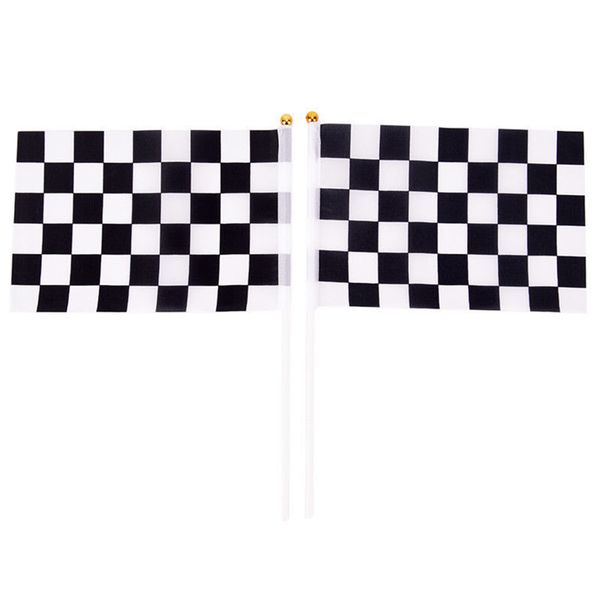 10pcs/set black white checked clubs football game durable racing car flag portable bars parties chequered hand waving square
10pcs/set black white checked clubs football game durable racing car flag portable bars parties chequered hand waving square