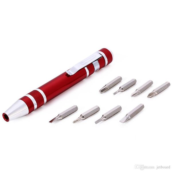 8 in 1 aluminum alloy multifunctional pen precision screw driver portable hand multi-tool lightweight and durable
8 in 1 aluminum alloy multifunctional pen precision screw driver portable hand multi-tool lightweight and durable