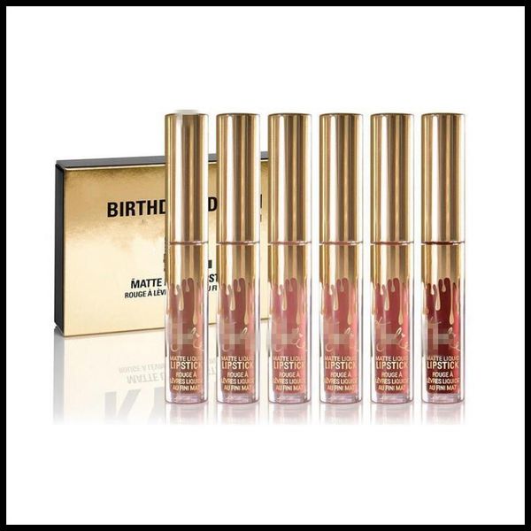 new ky jen cosmetics matte liquid lipstick mini kit lip birthday edition limited with the golden box 6pcs/set lip gloss 3set
new ky jen cosmetics matte liquid lipstick mini kit lip birthday edition limited with the golden box 6pcs/set lip gloss 3set