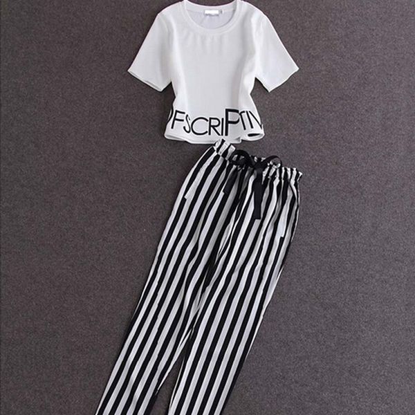 lady short and stripe pant set clothing women's fashion shirt and lace up bow leggings spring autumn sets, White
lady short and stripe pant set clothing women's fashion shirt and lace up bow leggings spring autumn sets, White