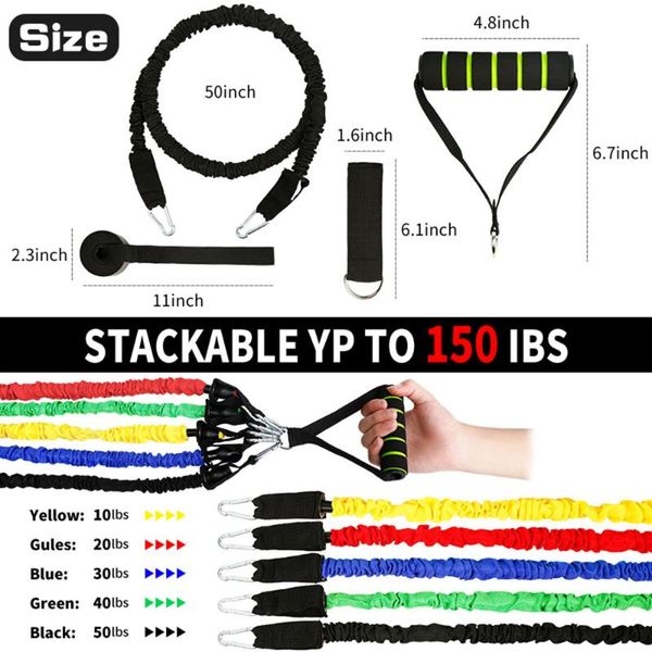 11 pcs resistance bands set workout bands 5 stackable exercise waterproof bag for resistance training home workoutphysical
11 pcs resistance bands set workout bands 5 stackable exercise waterproof bag for resistance training home workoutphysical