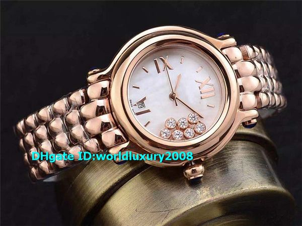 swiss jewel happy sport medium lady watch 18k rose gold 36mm white mother-of-pearl diamond dial ladies designer watches, Slivery;brown
swiss jewel happy sport medium lady watch 18k rose gold 36mm white mother-of-pearl diamond dial ladies designer watches, Slivery;brown