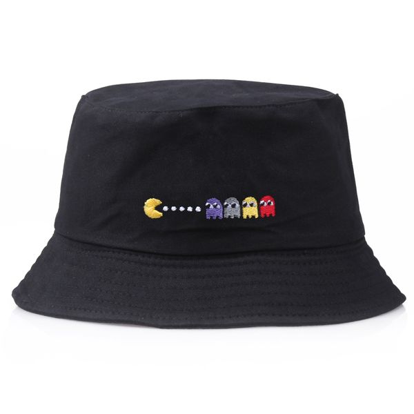 new flat fishing hat summer vintage black bucket hat game character men women crimping sports fishing cap panama sun
new flat fishing hat summer vintage black bucket hat game character men women crimping sports fishing cap panama sun