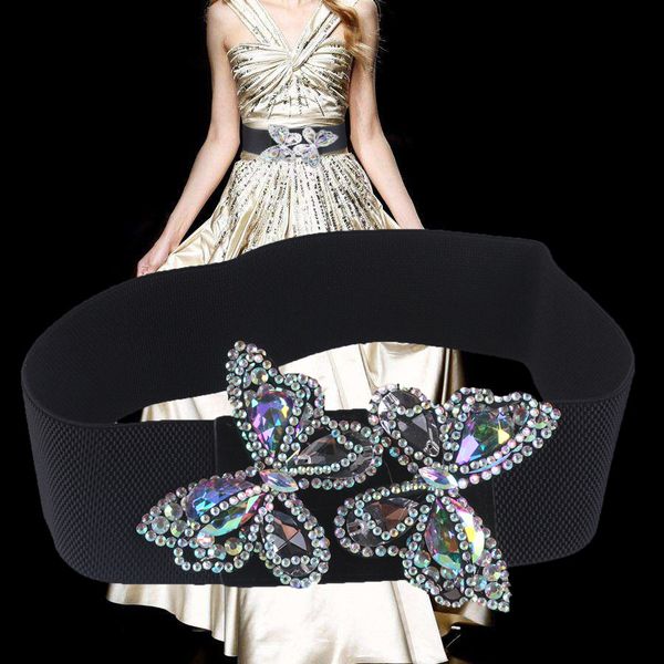 rhinestone butterfly women belts wasit band high elastic waistband caestus corset cute girls crystal dress belt cummerbund new, Black;brown
rhinestone butterfly women belts wasit band high elastic waistband caestus corset cute girls crystal dress belt cummerbund new, Black;brown