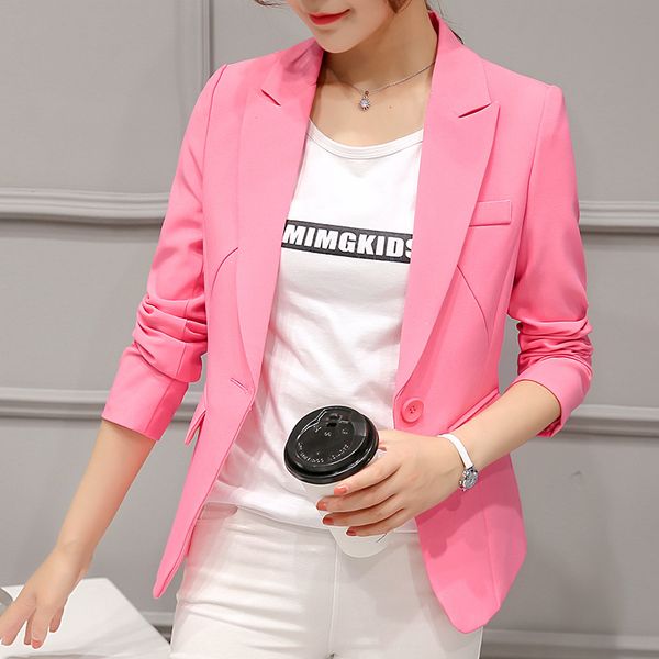spring-summer korean version of the new womens fashion small suit slim large size-fit long-sleeve suit jacket, White;black
spring-summer korean version of the new womens fashion small suit slim large size-fit long-sleeve suit jacket, White;black