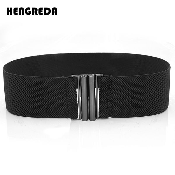women elastic belt black wide stretchy waist belt 2020 dress waistband corset waist by fashion metal buckle for skrit pants,5 si, Black;brown
women elastic belt black wide stretchy waist belt 2020 dress waistband corset waist by fashion metal buckle for skrit pants,5 si, Black;brown