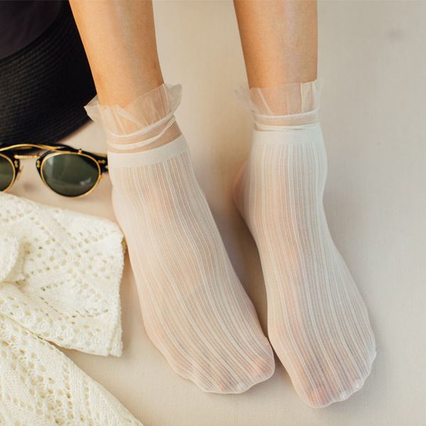new summer velvet striped socks transparent lace socks for women lady ultra-thin long ankle female dress hosiery, Black;white
new summer velvet striped socks transparent lace socks for women lady ultra-thin long ankle female dress hosiery, Black;white