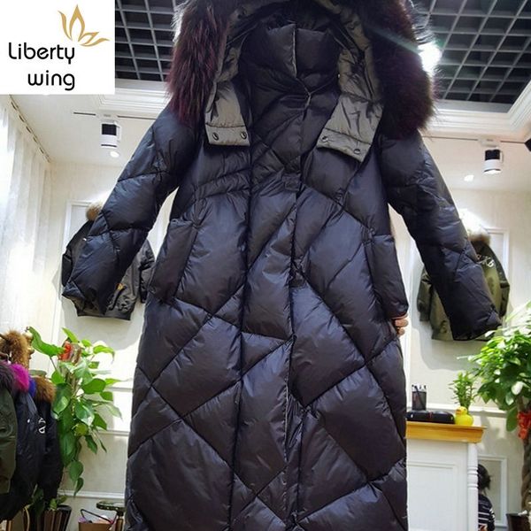 winter women argyle white down filler long jacket fur collar hoody overcoat thick warm coat loose fit female parka, Black
winter women argyle white down filler long jacket fur collar hoody overcoat thick warm coat loose fit female parka, Black