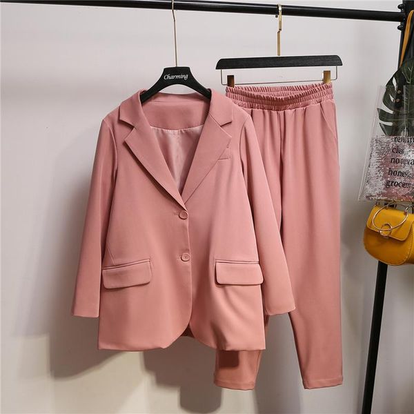 xl-5xl plus size single breasted women pant suit autumn large size notched blazer jacket pant sets 2019 office lady suits, White;black
xl-5xl plus size single breasted women pant suit autumn large size notched blazer jacket pant sets 2019 office lady suits, White;black