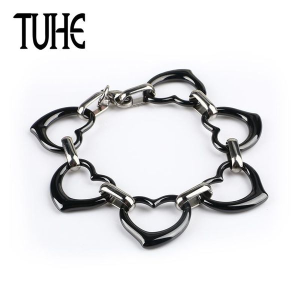 new design big heart shaped bracelet black ceramic smooth healthy material for women exaggeration fashion jewelry christmas gift
new design big heart shaped bracelet black ceramic smooth healthy material for women exaggeration fashion jewelry christmas gift