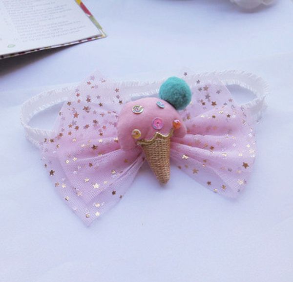 boutique 10pcs fashion cute glitter pom pom icecream cone bow headbands solid bowknot soft hairbands princesss hair accessories, Slivery;white 
boutique 10pcs fashion cute glitter pom pom icecream cone bow headbands solid bowknot soft hairbands princesss hair accessories, Slivery;white