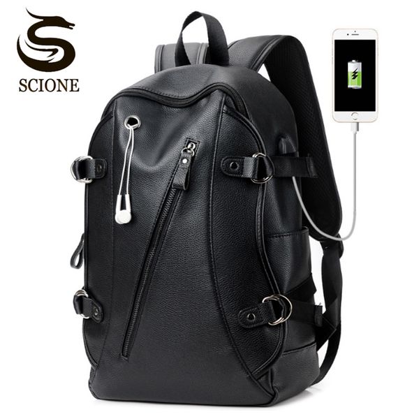 men's leather waterproof large lapbag usb design with headphone hole travel backpack school bags mochila masculina
men's leather waterproof large lapbag usb design with headphone hole travel backpack school bags mochila masculina