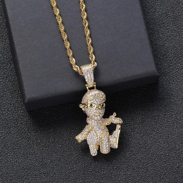 iced out мультфильм рис холдинг бутылки вина ожерелье хип-хоп micro pave циркон ювелирные изделия с 24-дюймовым rope chain, Silver
iced out мультфильм рис холдинг бутылки вина ожерелье хип-хоп micro pave циркон ювелирные изделия с 24-дюймовым rope chain, Silver