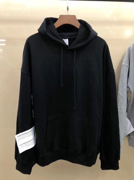 2019 autumn winter big washing label fashion casual wear hooded men women designer clothing cotton long sleeve hoodie, Black
2019 autumn winter big washing label fashion casual wear hooded men women designer clothing cotton long sleeve hoodie, Black