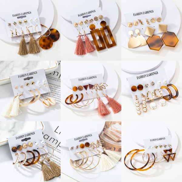 earrings set pearl crystal acrylic dangle drop earrings for women circle bohemia brincos fashion boucle d'oreille jewelry 2020, Silver
earrings set pearl crystal acrylic dangle drop earrings for women circle bohemia brincos fashion boucle d'oreille jewelry 2020, Silver