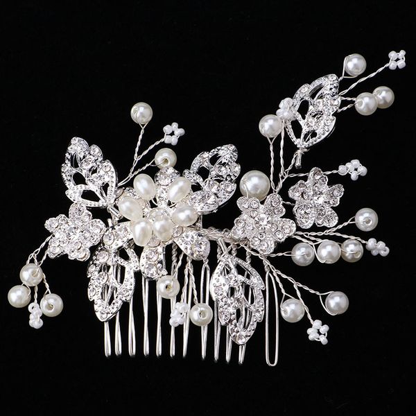 elegant crystal rhinestones pearls comb for hair women bridal headpiece wedding hair combs for bride hair jewelry accessories bh, White;golden
elegant crystal rhinestones pearls comb for hair women bridal headpiece wedding hair combs for bride hair jewelry accessories bh, White;golden