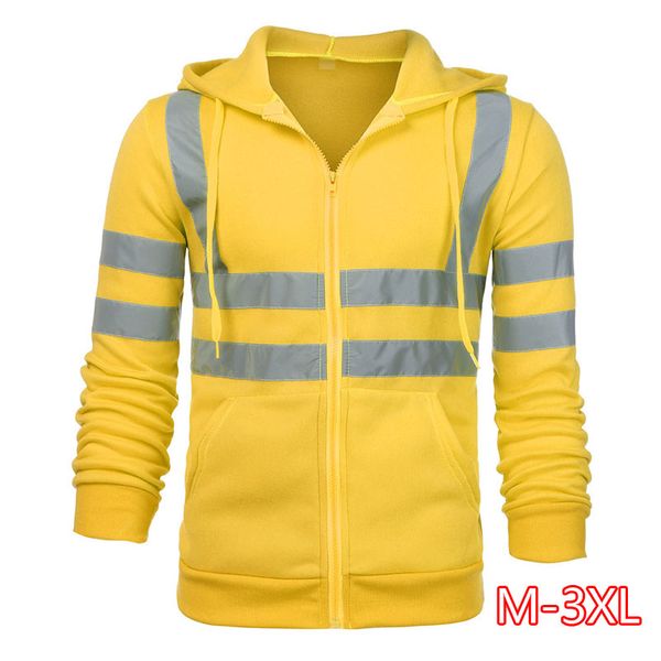 men's coats hooded sweatshirt man work high visibility solid long sleeve male coat zipper casual autumn 2020, Black;brown
men's coats hooded sweatshirt man work high visibility solid long sleeve male coat zipper casual autumn 2020, Black;brown