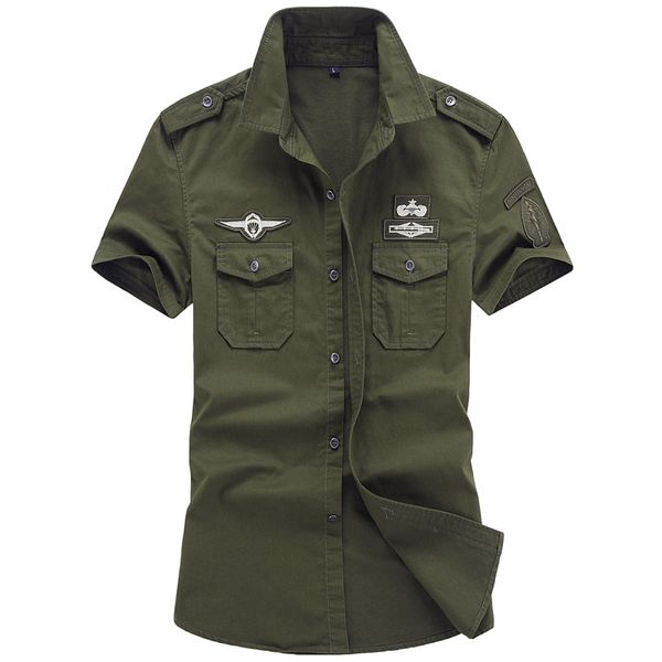 shirt army style mens shirts tactical short sleeve shirts collar american uniform clothing green male, White;black
shirt army style mens shirts tactical short sleeve shirts collar american uniform clothing green male, White;black