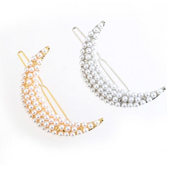 handmade pearls crescent moon hair clip clamps girls /ladies dainty gold silver plated handmade hair pin clamp, Golden;silver
handmade pearls crescent moon hair clip clamps girls /ladies dainty gold silver plated handmade hair pin clamp, Golden;silver