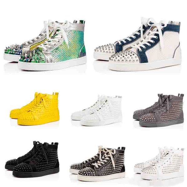 2019s оптовой продажи фабрики red bottom кроссовки high top полный шипы orlato плоский шипастое, мужская платье shiny заклепки италия марка, Black
2019s оптовой продажи фабрики red bottom кроссовки high top полный шипы orlato плоский шипастое, мужская платье shiny заклепки италия марка, Black