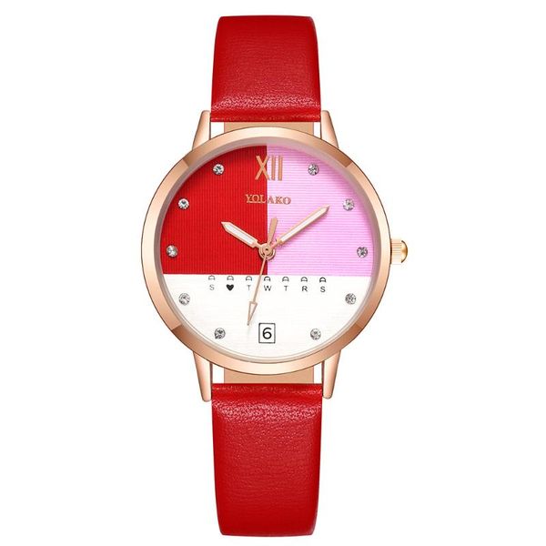 fashion women leather strap watch creative spliced lattice watch yolako brand ladies casual rhinestone student trend clock, Slivery;brown
fashion women leather strap watch creative spliced lattice watch yolako brand ladies casual rhinestone student trend clock, Slivery;brown