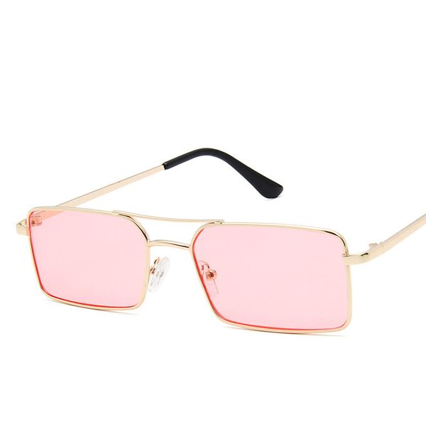 fashion box glasses frame fashion street flat mirror trend new double beam metal glasses, Silver
fashion box glasses frame fashion street flat mirror trend new double beam metal glasses, Silver