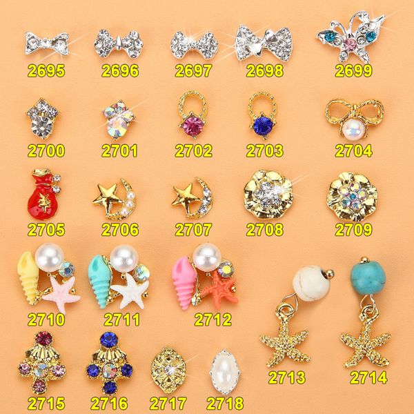 6pcs new crystal colorful nail rhinestone alloy nail art decorations diy glitter bow pendant jewelry manicure supplies, Silver;gold
6pcs new crystal colorful nail rhinestone alloy nail art decorations diy glitter bow pendant jewelry manicure supplies, Silver;gold