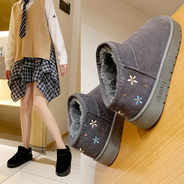 snow boots female new suede flat bottom plus velvet warm non-slip thickening 2019 autumn and winter fashion cute girl snow boots, Black
snow boots female new suede flat bottom plus velvet warm non-slip thickening 2019 autumn and winter fashion cute girl snow boots, Black
