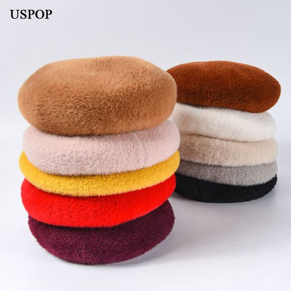 uspop 2019 new women winter hats female velvet berets thick warm adjustable solid color beret hat, Blue;gray
uspop 2019 new women winter hats female velvet berets thick warm adjustable solid color beret hat, Blue;gray