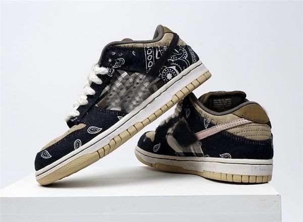 2020 est authentic sb dunk low travis scott regular box cactus jack black parachute beige petra brown ct5053-001 men running shoes
2020 est authentic sb dunk low travis scott regular box cactus jack black parachute beige petra brown ct5053-001 men running shoes
