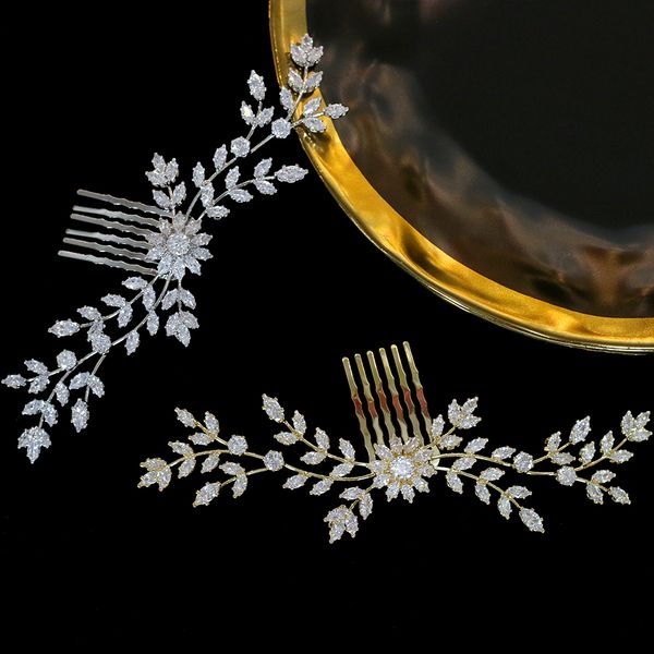 asnora bride cz hair comb bride wedding hair accessories crystal zirconia comb hair clip wedding jewelry, Golden;white
asnora bride cz hair comb bride wedding hair accessories crystal zirconia comb hair clip wedding jewelry, Golden;white