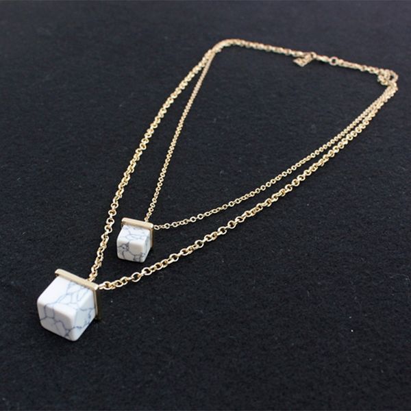 double-deck square natural stone necklace pendants golden simple pendants necklace reiki chakra healing women jewelry, Silver
double-deck square natural stone necklace pendants golden simple pendants necklace reiki chakra healing women jewelry, Silver